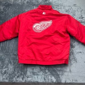 Vintage Starter Detroit Red Wings Puffer Jacket Coat Men’s NHL‎ Hockey XXL 2XL